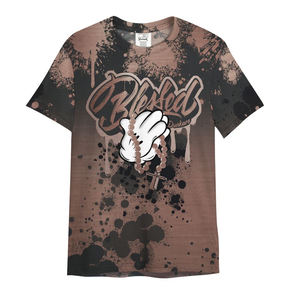 Shirt To Match KD 4 Christmas - God Blessed Ink Drip All Over Print
