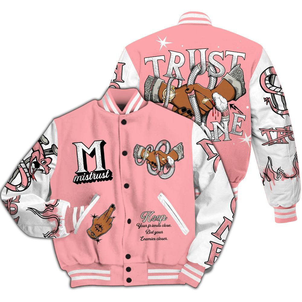Varsity Jacket To Match Retro Wings 3s - Trust No One Snake-Bite Street Style All Over Print