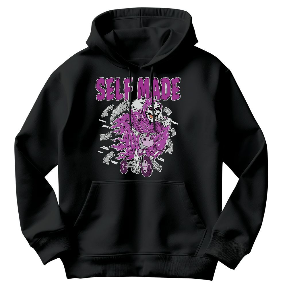 Sweatshirt To Match Hyper Violet 4s - Self Make Skeleton Graphic
