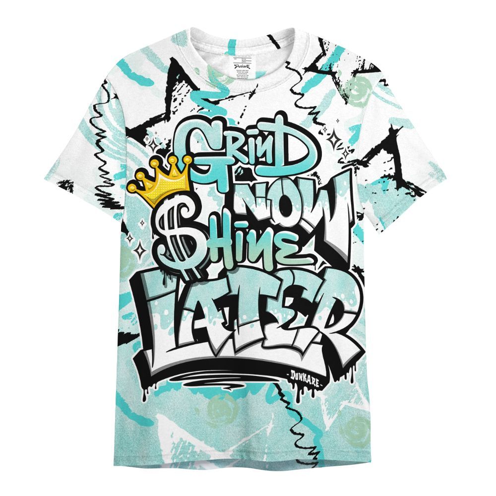Shirt To Match Low OG Washed Teal 1s - Grind Shine Later Drip All Over Print