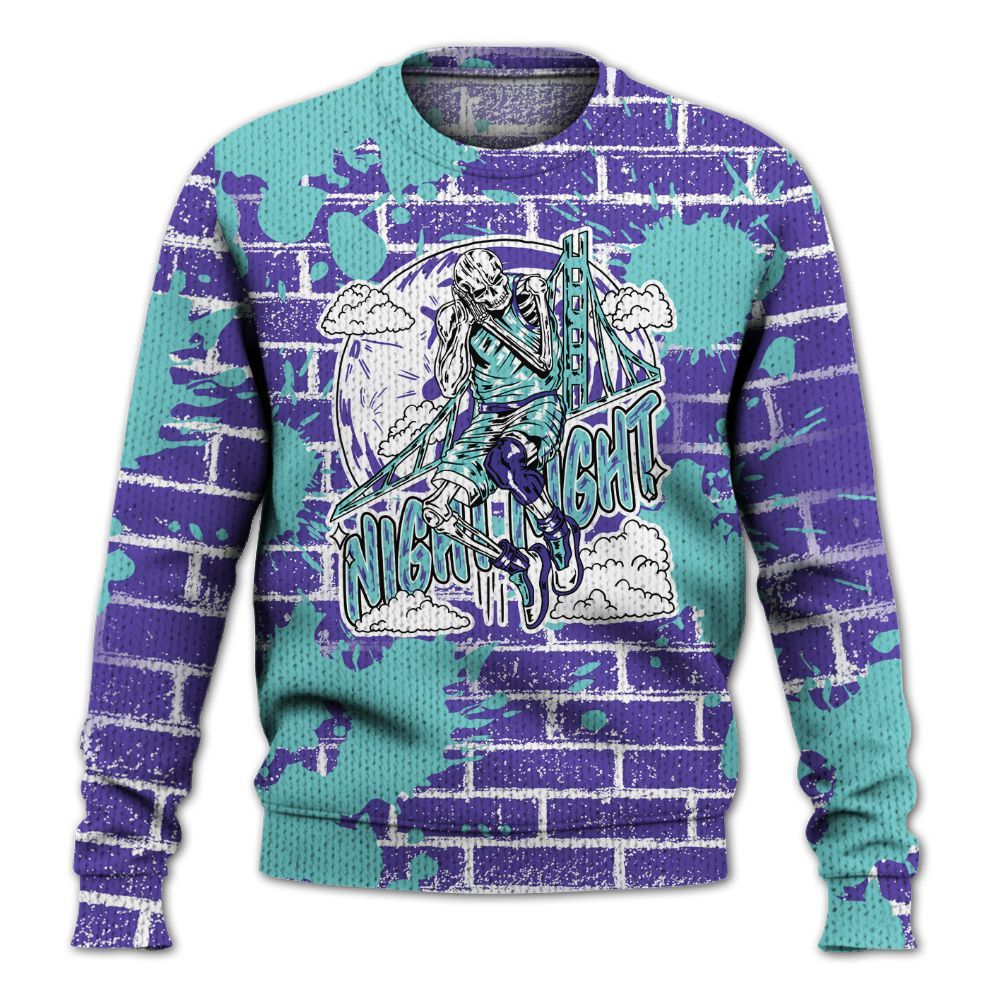 Knitted Sweater To Match Low Hornets 1s - Seeya Skeleton Brick