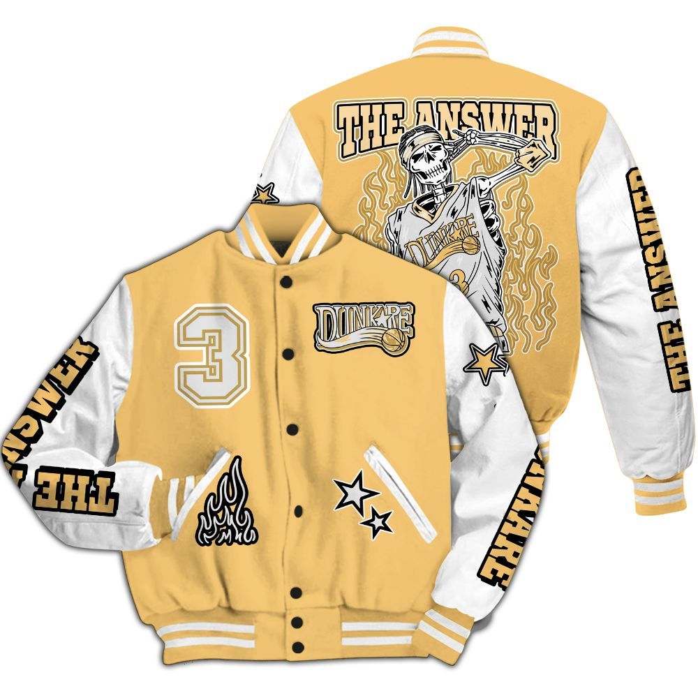 Varsity Jacket To Match Craft Paris 6s - Allen Answer Skeleton All Over Print