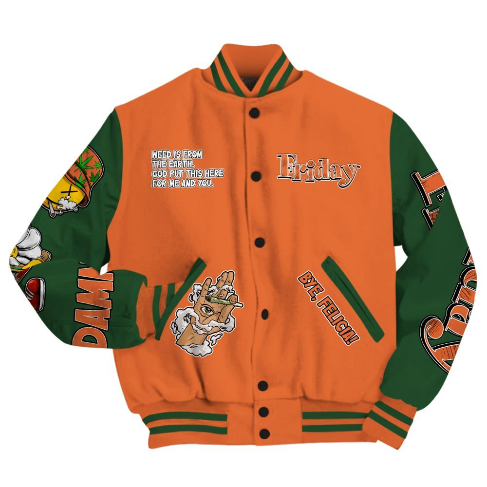 Varsity Jacket To Match Low Miami 5s - Friday Sneaker Stress Style All Over Print