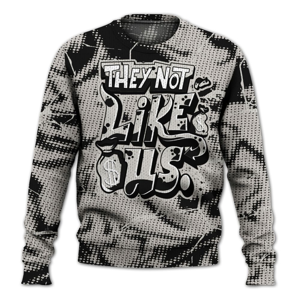 Sweater To Match The Classic 40s - Dislike Us Crack Graphic