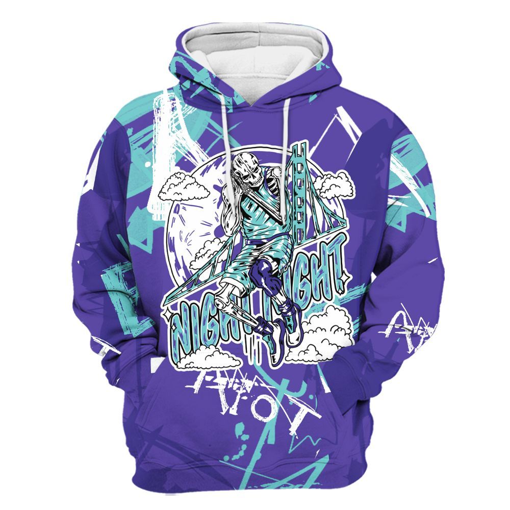 Hoodie To Match Low Hornets 1s - Seeya Skeleton Messyz All Over Print