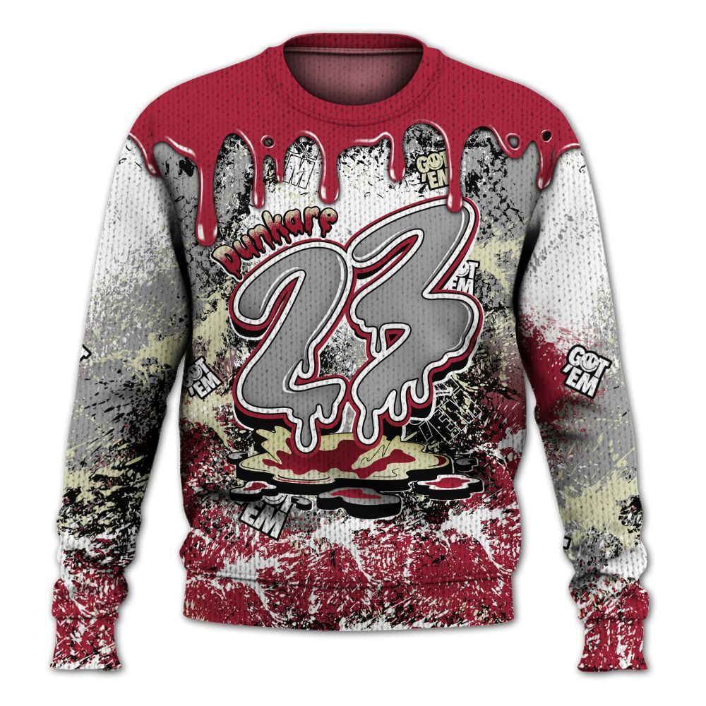 Sweater To Match High OG Chicago Shadow 1s - Dripping 23 Drip Graphic