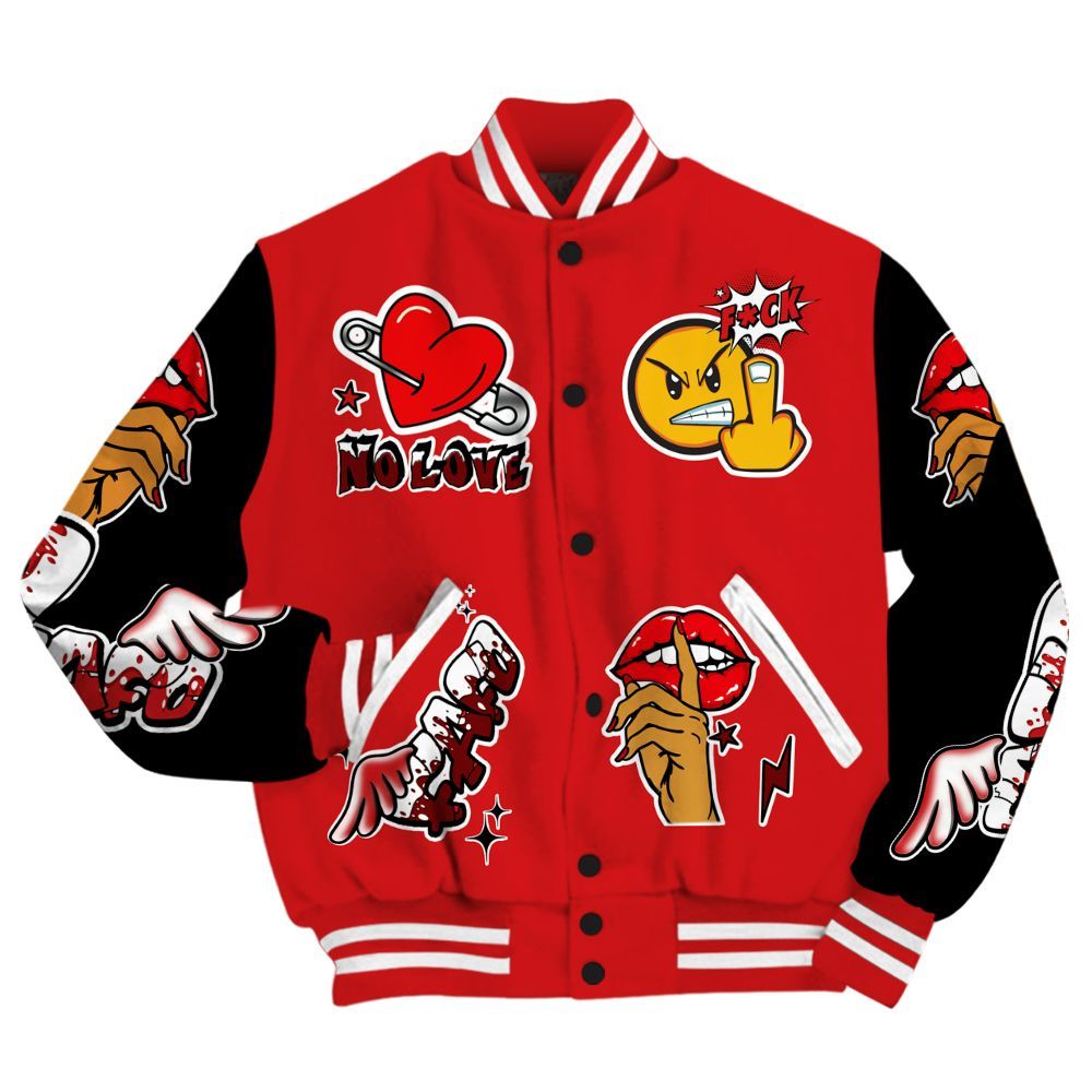 Varsity Jacket To Match Low Bred 11s - FK Around Find Out All Over Print