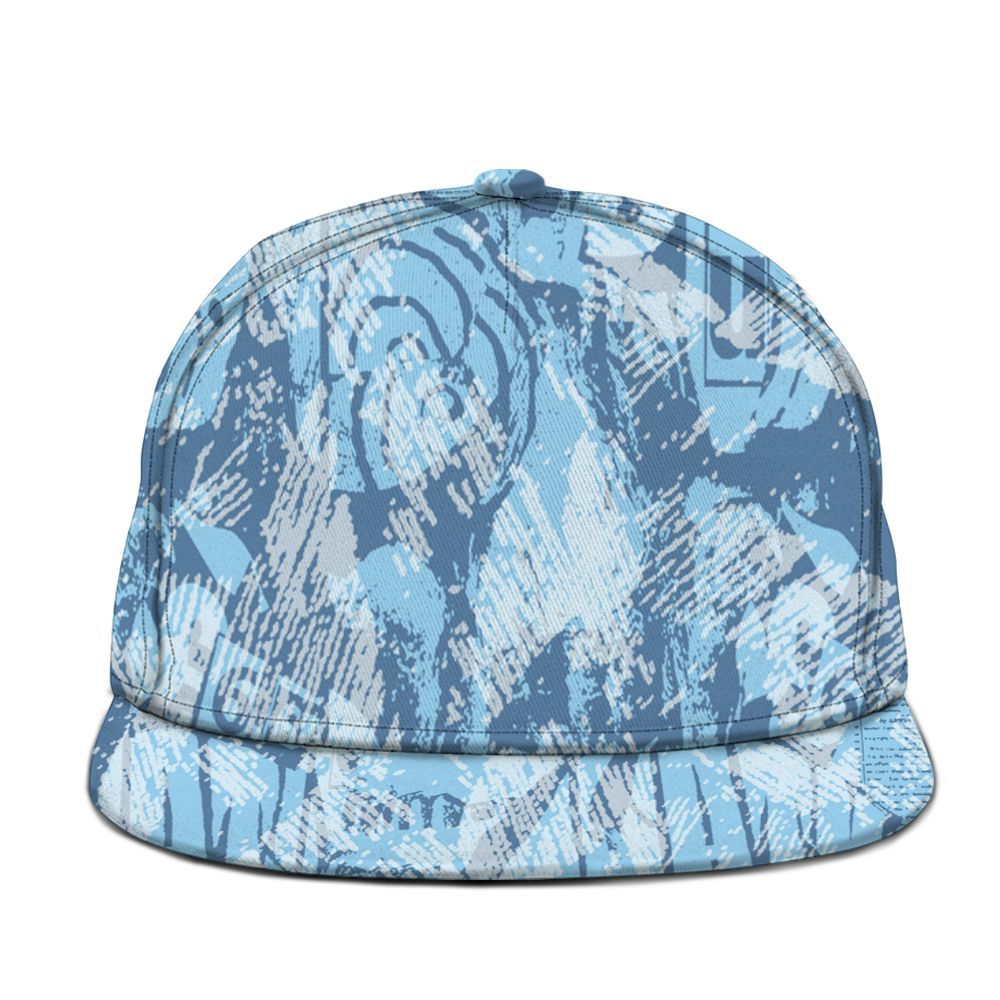 Snapback To Match Legend Blue 11s - Grunge Pattern Graphic