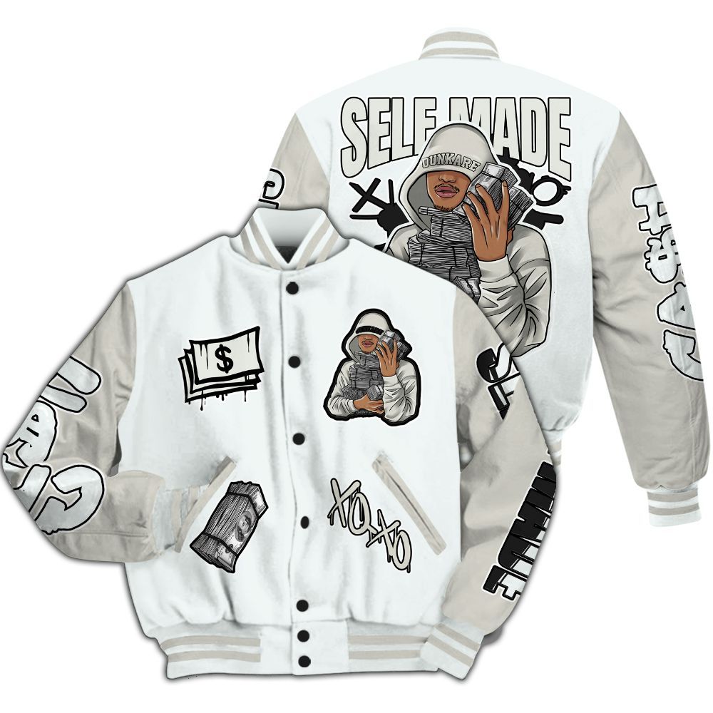 Varsity Jacket To Match Air Max 1 Jacquemus White - Selfmade Unique All Over Print