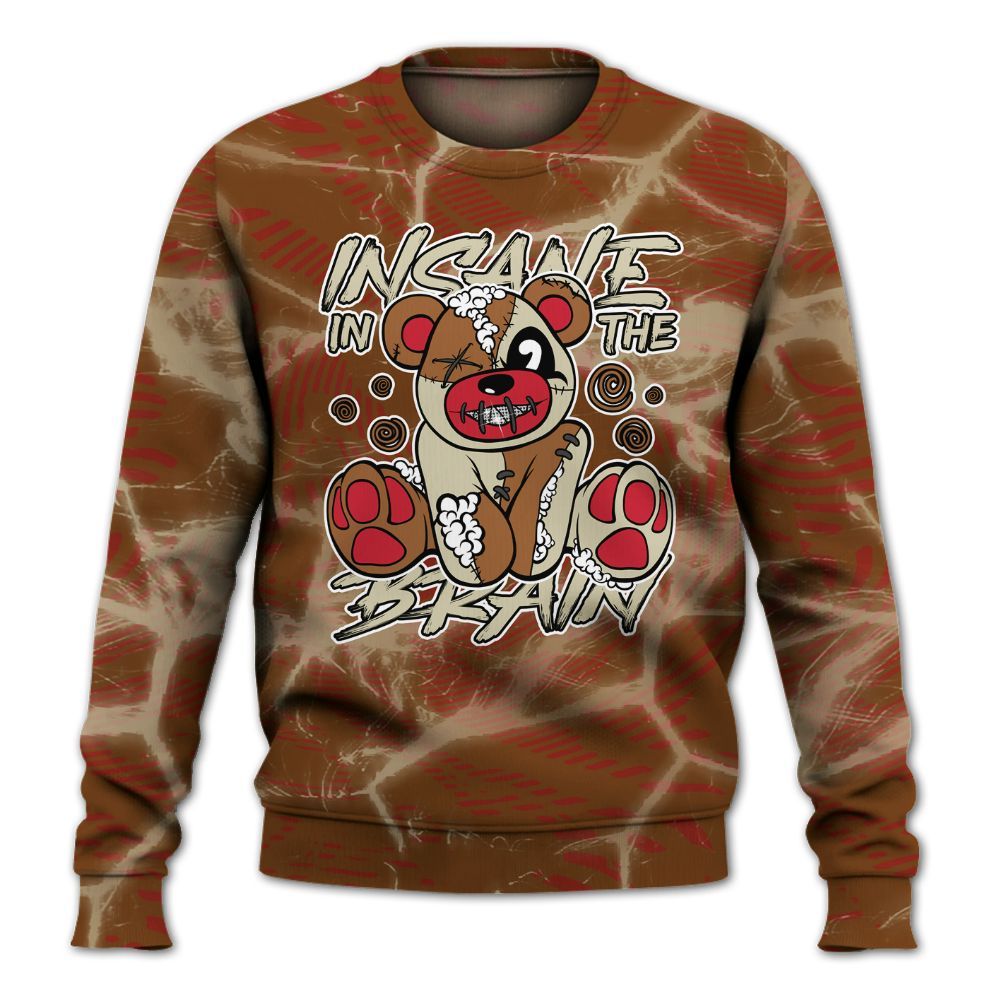Sweatshirt To Match Archaeo Brown 5s - Insanes Bear Fume All Over Print