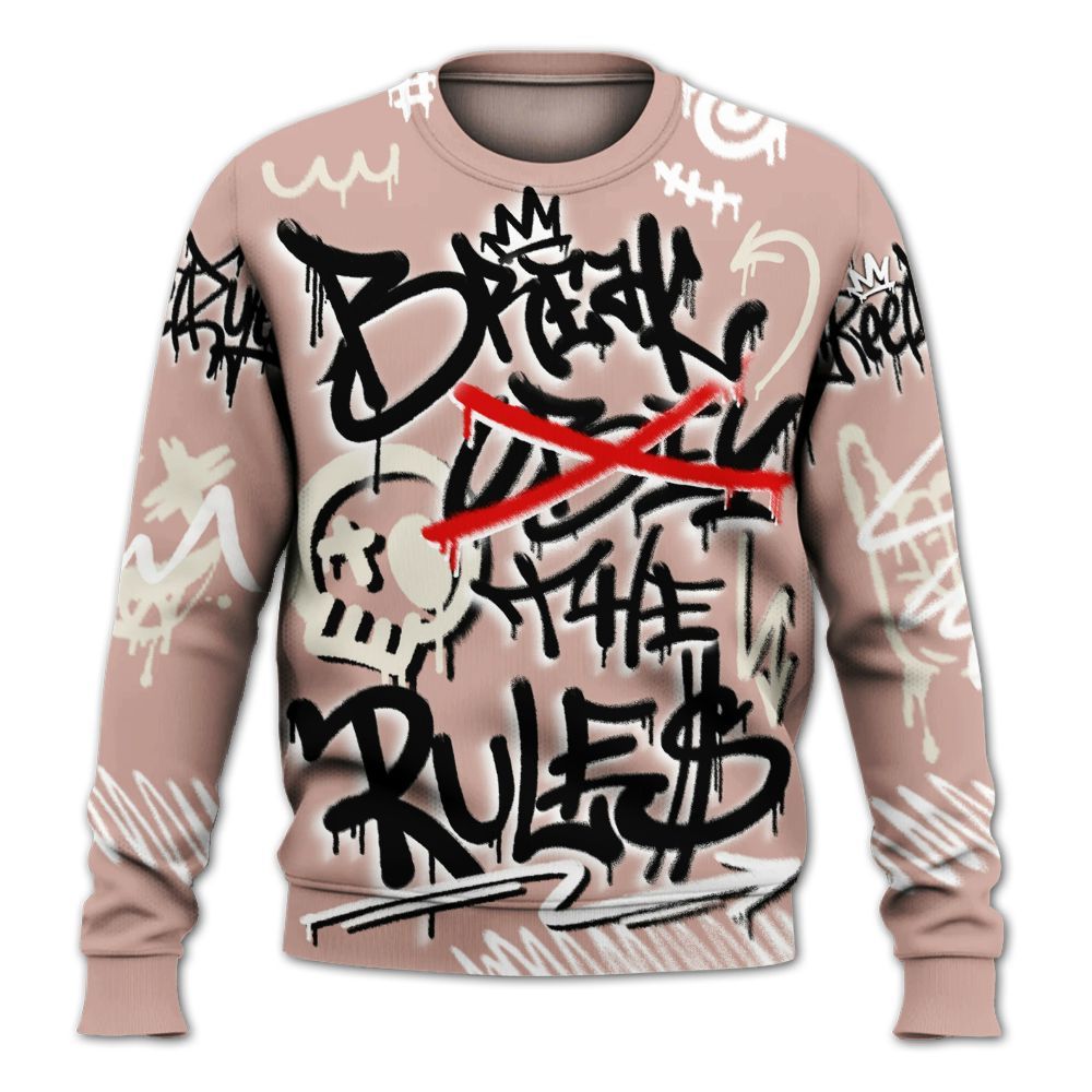 Sweatshirt To Match Air Force Low 1 Arctic Orange - Break Rules Streetwear All Over Print