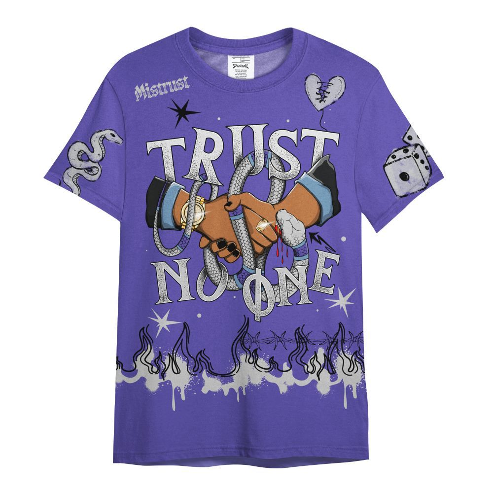 Shirt To Match Retro Concord 5s - Trust No One Snake-Bite Doodle Crayon All Over Print