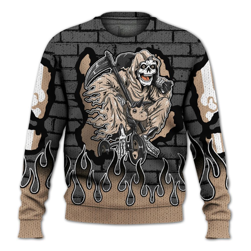 Knitted Sweater To Match Kobe 9 EM Mamba - Self Make Skeleton Crashed