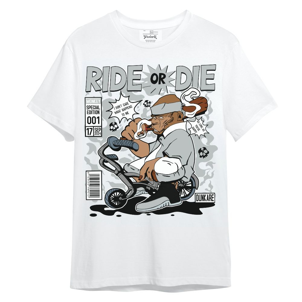 Shirt To Match Black Wolf Grey 12s - Monkey Rider Sneaker Unisex Shirt