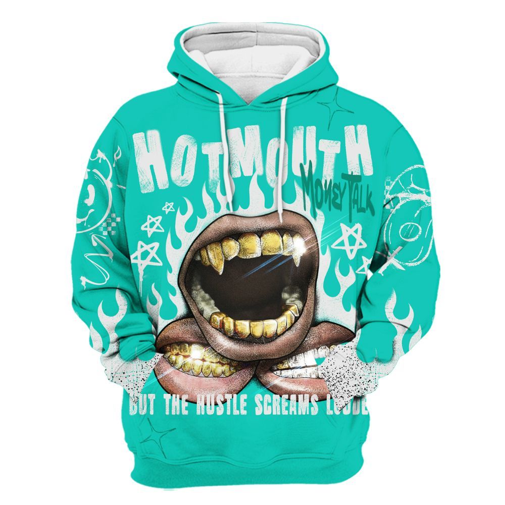 Hoodie To Match Dunk Low Clear Jade - Mouth Burning Street Style All Over Print