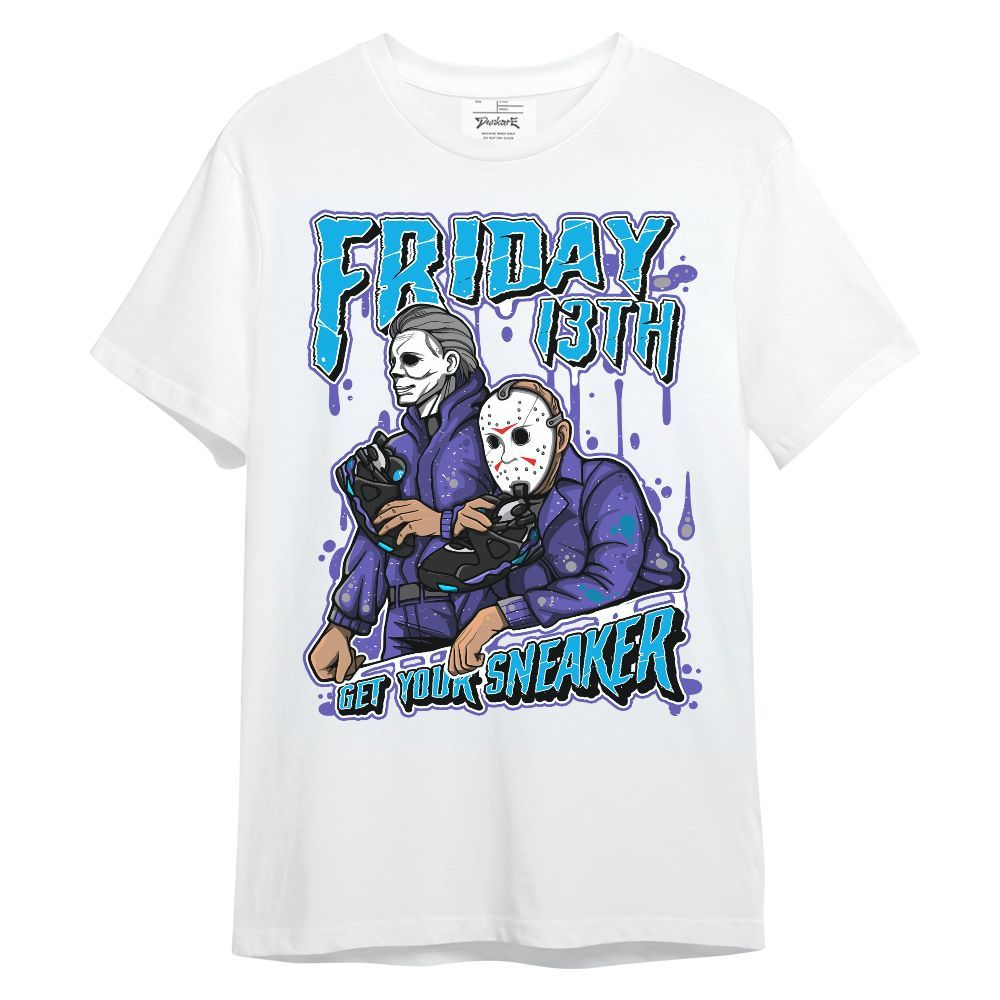Shirt To Match Retro Aqua 8s - Friday Halloween Sneakers Graphic
