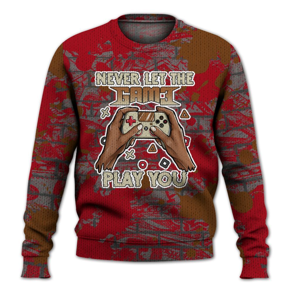 Knitted Sweater To Match Archaeo Brown 5s - PlayGame Human Brick