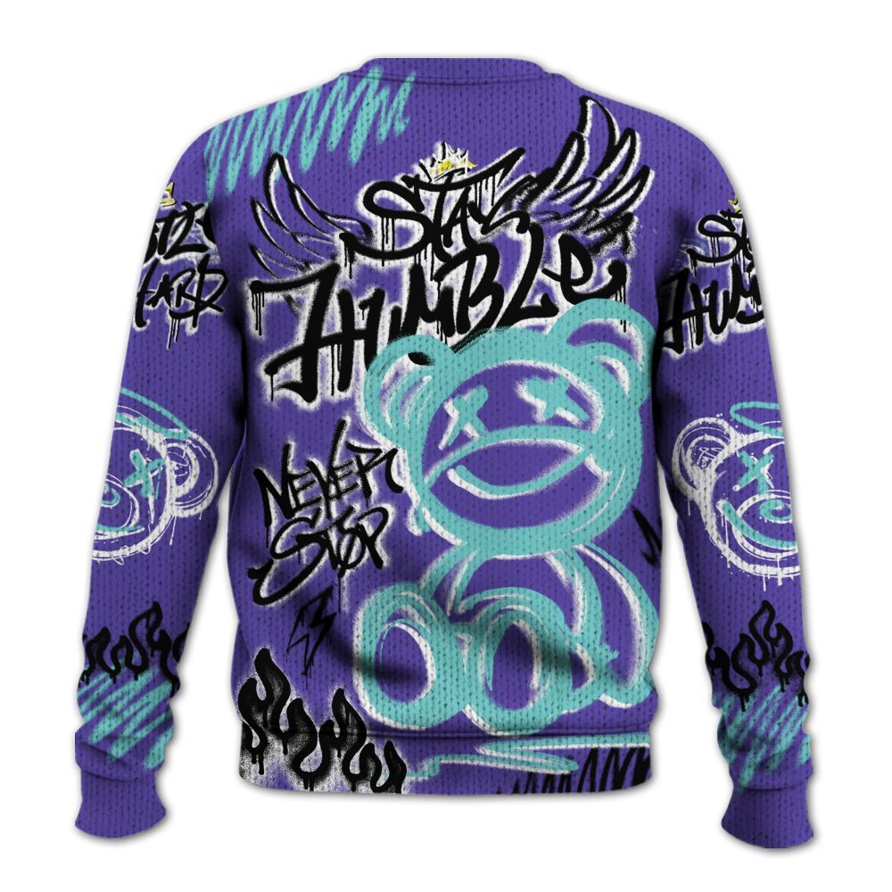 Knitted Sweater To Match Low Hornets 1s - Humble Drip Streetwear Graffity