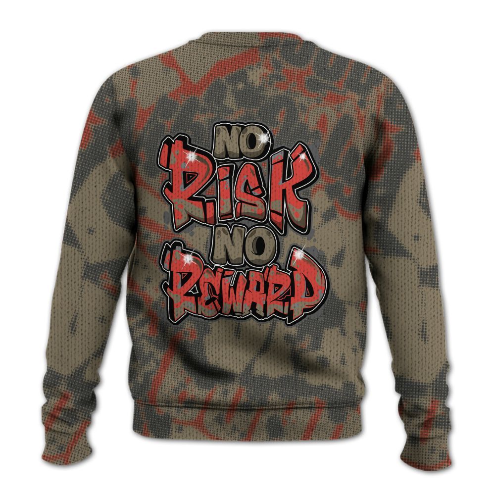 Knitted Sweater To Match Olive 9s - No Risks No Reward Street