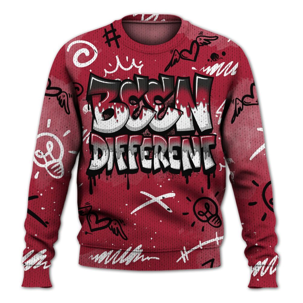 Knitted Sweater To Match High OG Chicago Shadow 1s - Drip Been Di2ferent