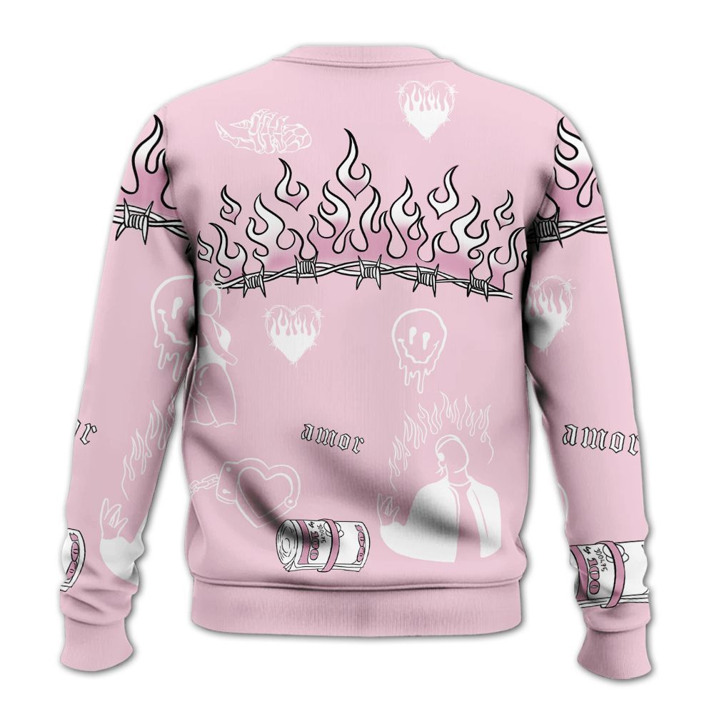 Sweatshirt To Match Orchid 4s - Snake Trust No One All Over Print