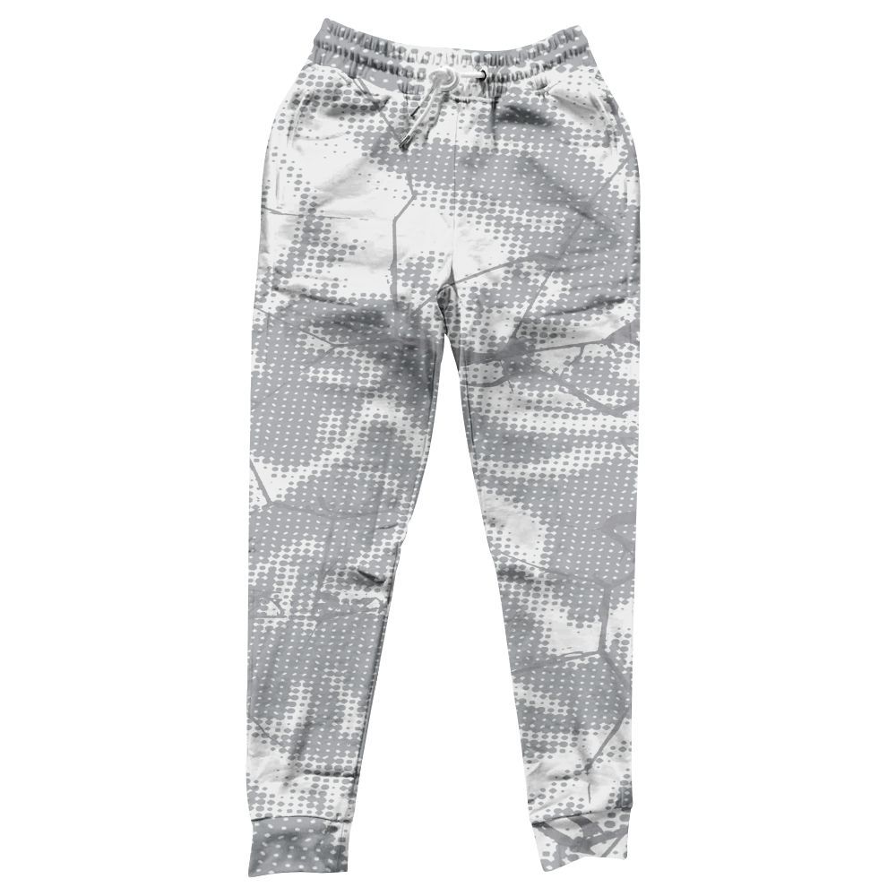 Sweatpant To Match Low OG Wolf Grey 1s - Crack Graphic All Over Print