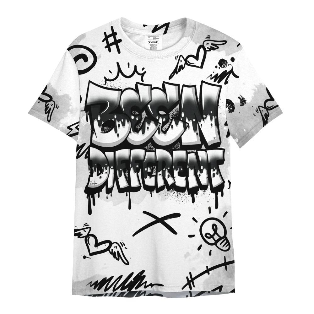 Shirt To Match Low 85 Metallic Black 1s - Drip Been Di2ferent All Over Print