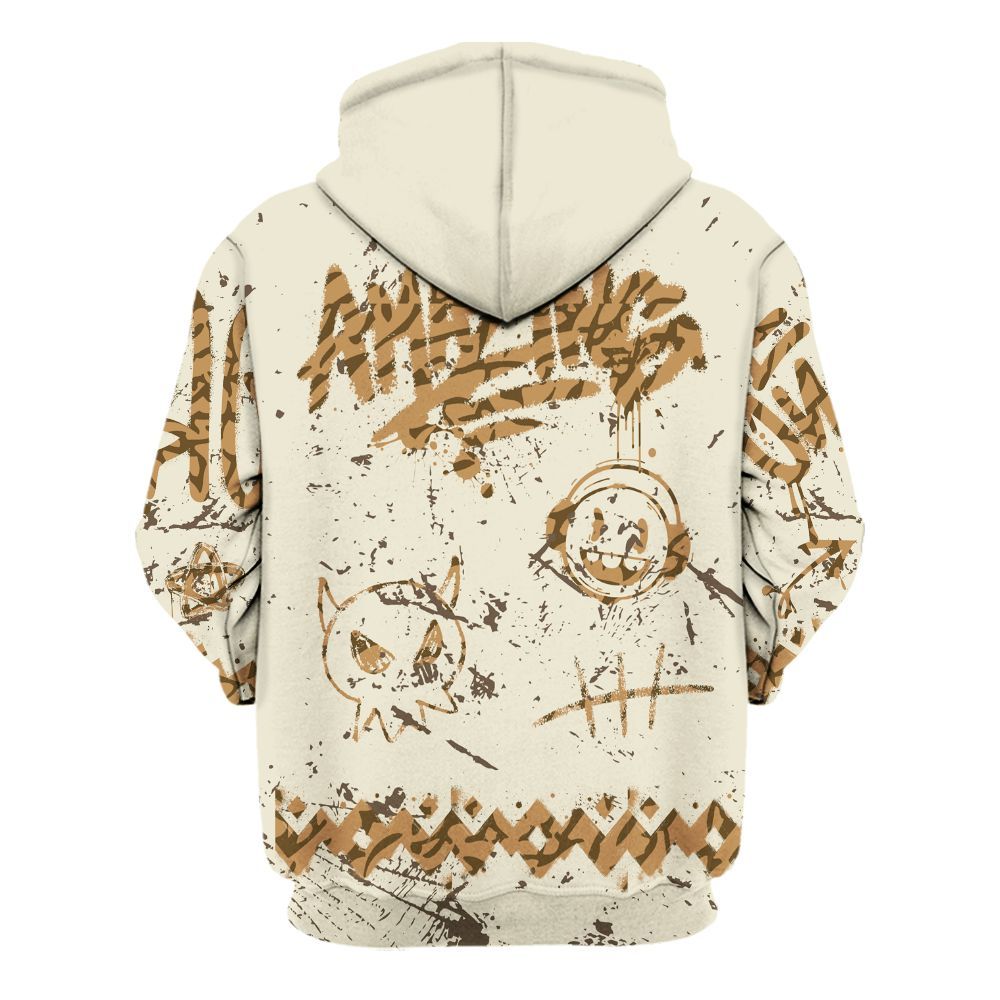 Hoodie To Match Orewood Brown 3s - Friday Sneaker Crayon All Over Print