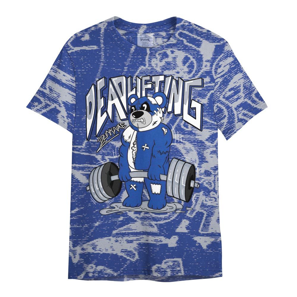 Shirt To Match Air Foamposite One Royal - Deadlifting Bear Avant-garde Shirt Unisex