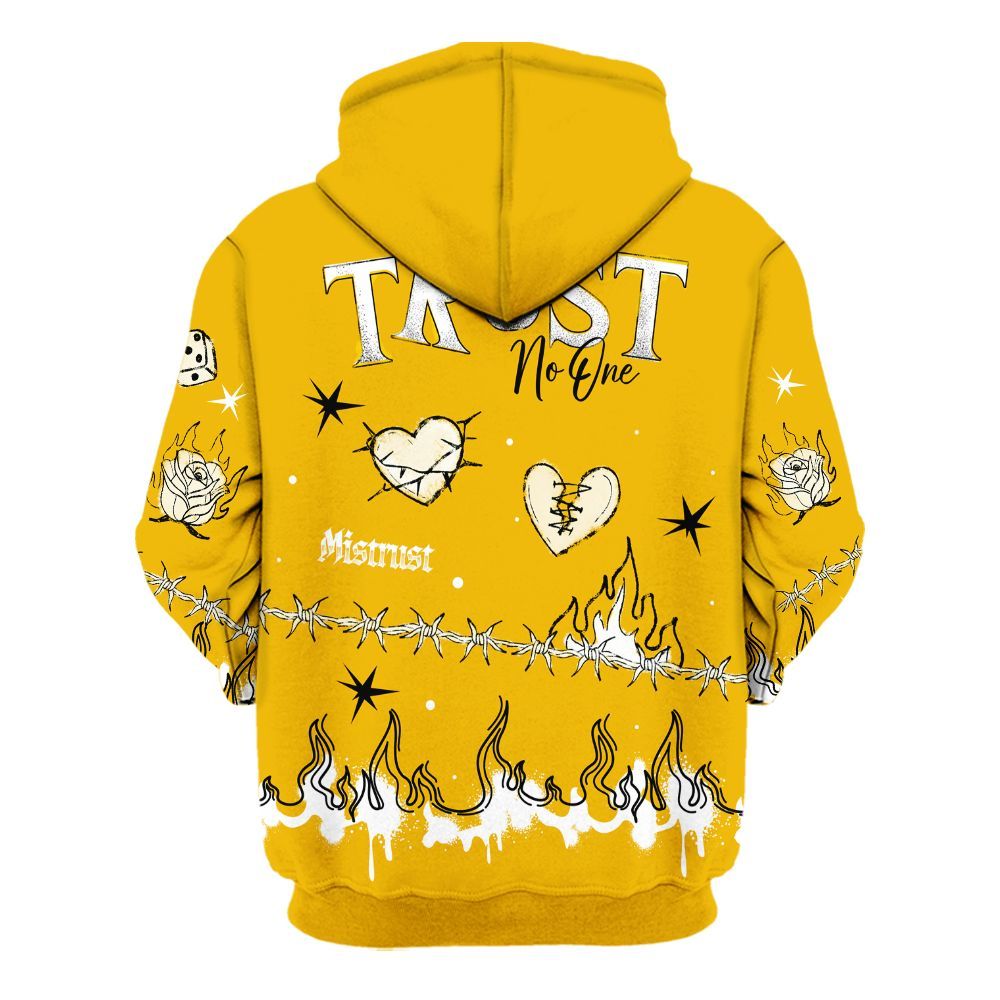 Hoodie To Match Del Sol 13s - Trust No One Snake-Bite Doodle Crayon All Over Print