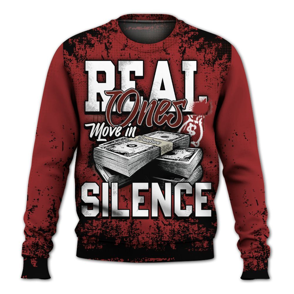 Sweatshirt To Match High 85 Bred 1s - Move In Silence Money Street Retro All Over Print