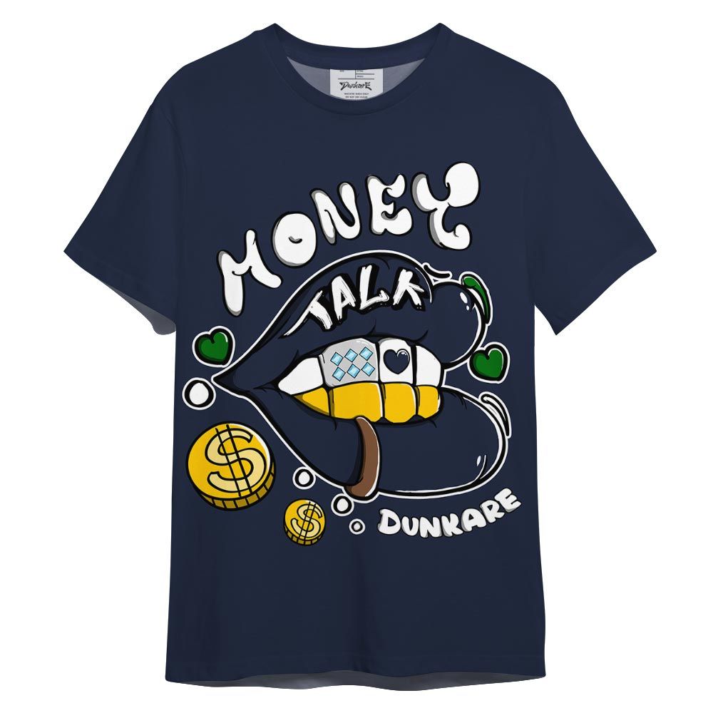 Shirt To Match Midnight Navy 13s - Lips Money Talk Shirt 3D Graphic Outfit 0705 LGH