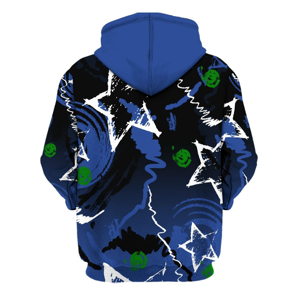 Hoodie To Match Retro Hyper Royal 13s - Grind Shine Later Drip All Over Print