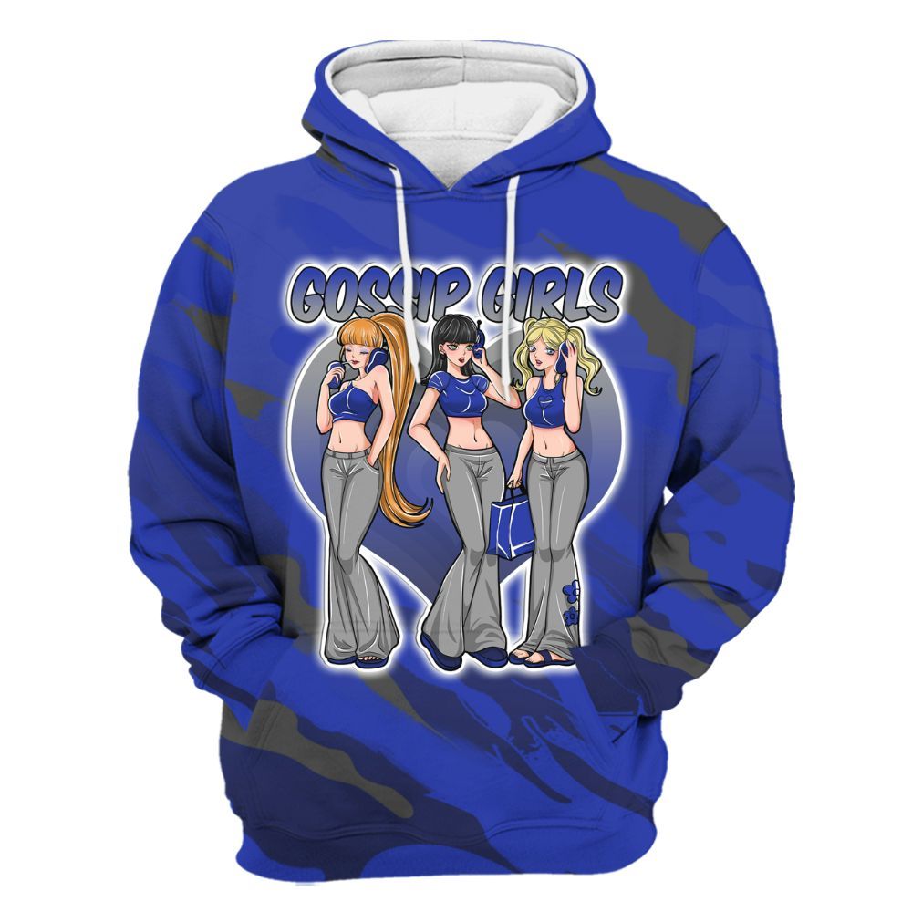 Hoodie To Match Air Max Plus Black Racer Blue - Gossip'Girls All Over Print