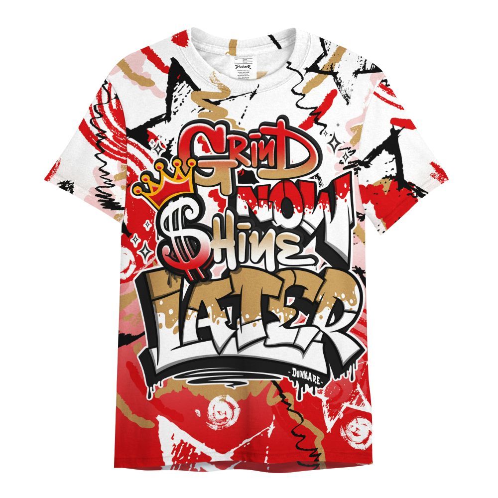 Shirt To Match Kobe 5 Red Year Of The Mamba - Grind Shine Later Drip All Over Print