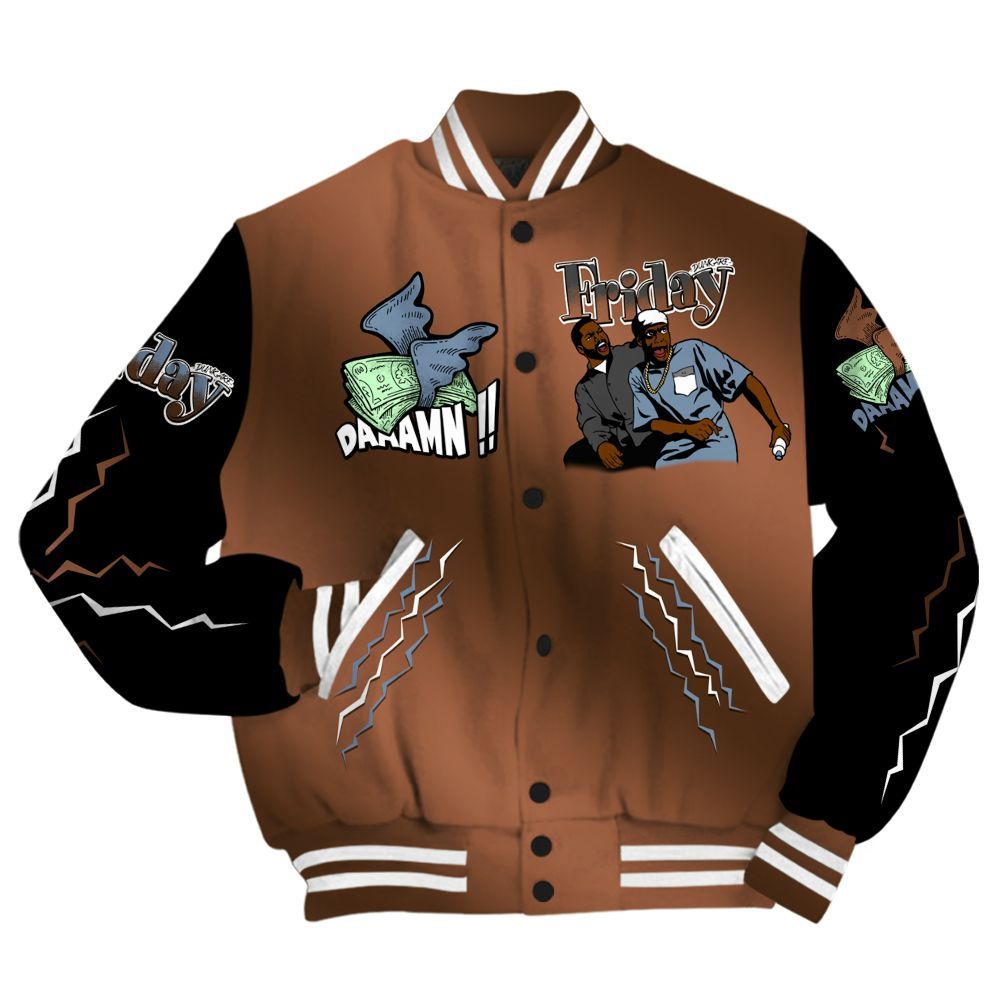 Varsity Jacket To Match Air Foamposite Metallic Copper - Friday Movie 90s TV All Over Print