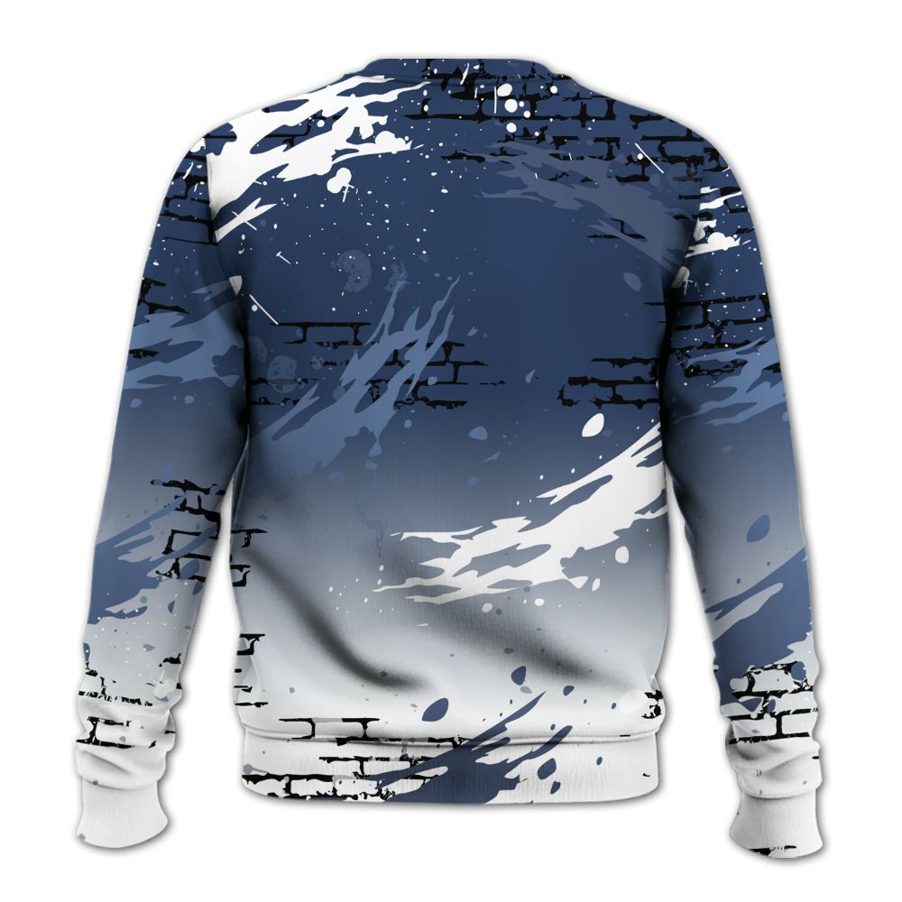 Sweatshirt To Match Low 85 Metallic Blue 1s - Values Of Loyalty Drip All Over Print