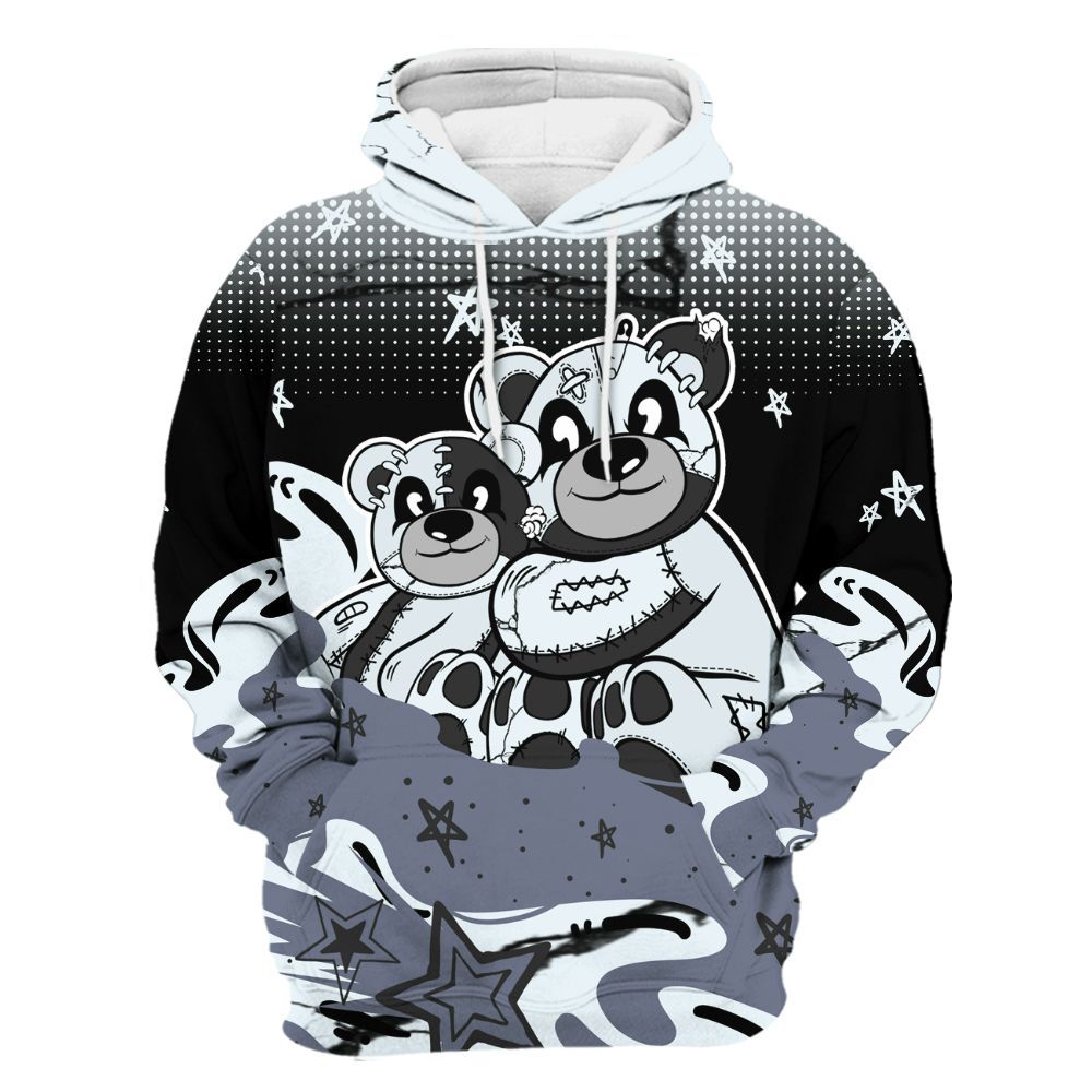 Hoodie To Match Air Foamposite Jin Kazama - Sincere Fondness Bear Stars All Over Print