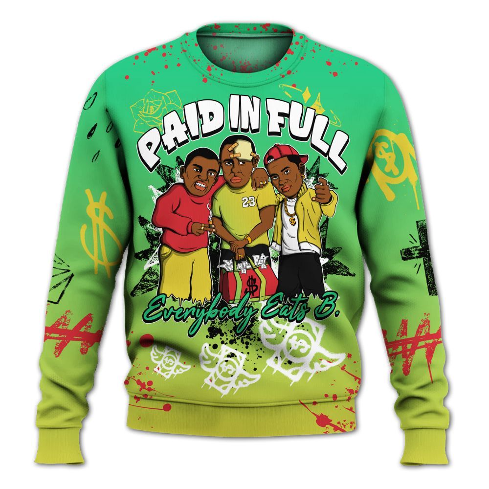 Sweatshirt To Match Ja 3 Jurassic Park Explorer - Everybody Paid In Full Crayon All Over Print