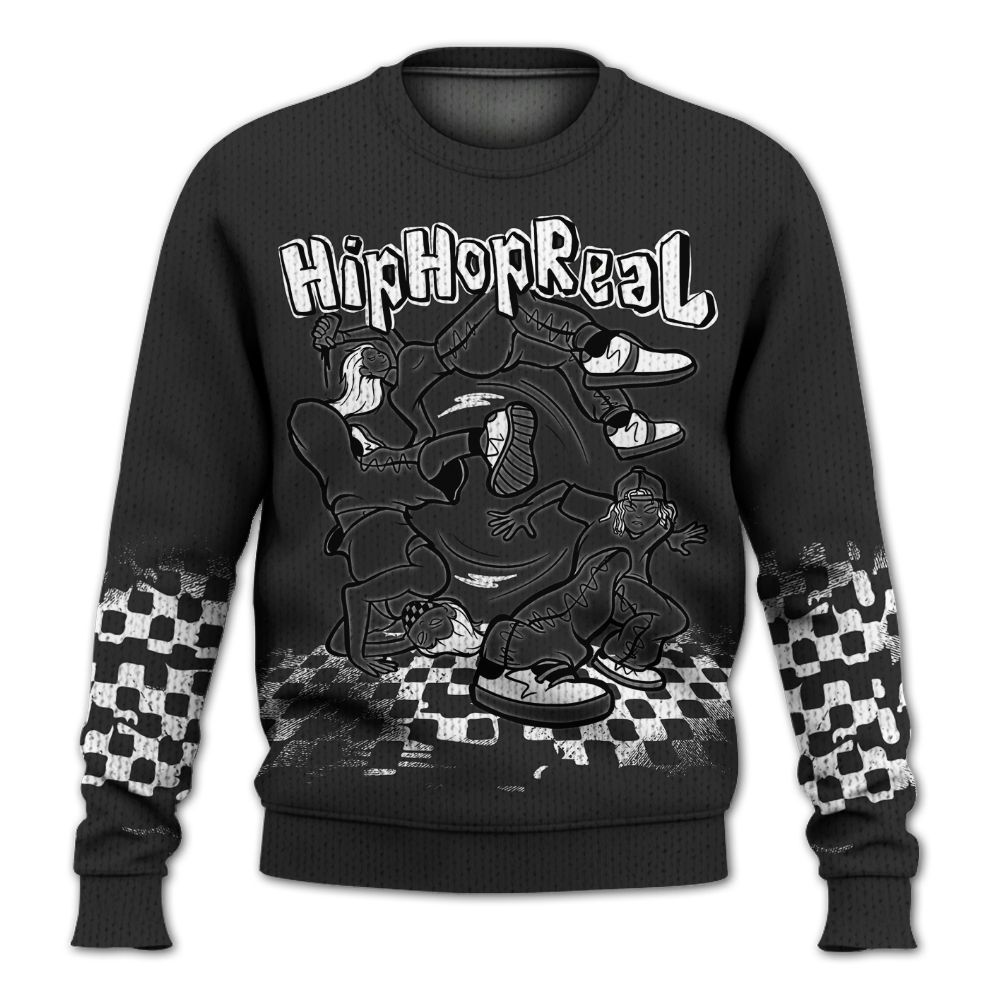 Knitted Sweater To Match White Thunder 4s - Feel Life Street Style