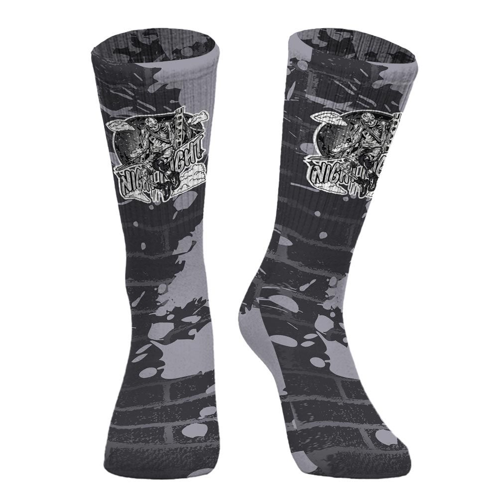 Sock To Match Fear 4s - Seeya Skeleton Brick