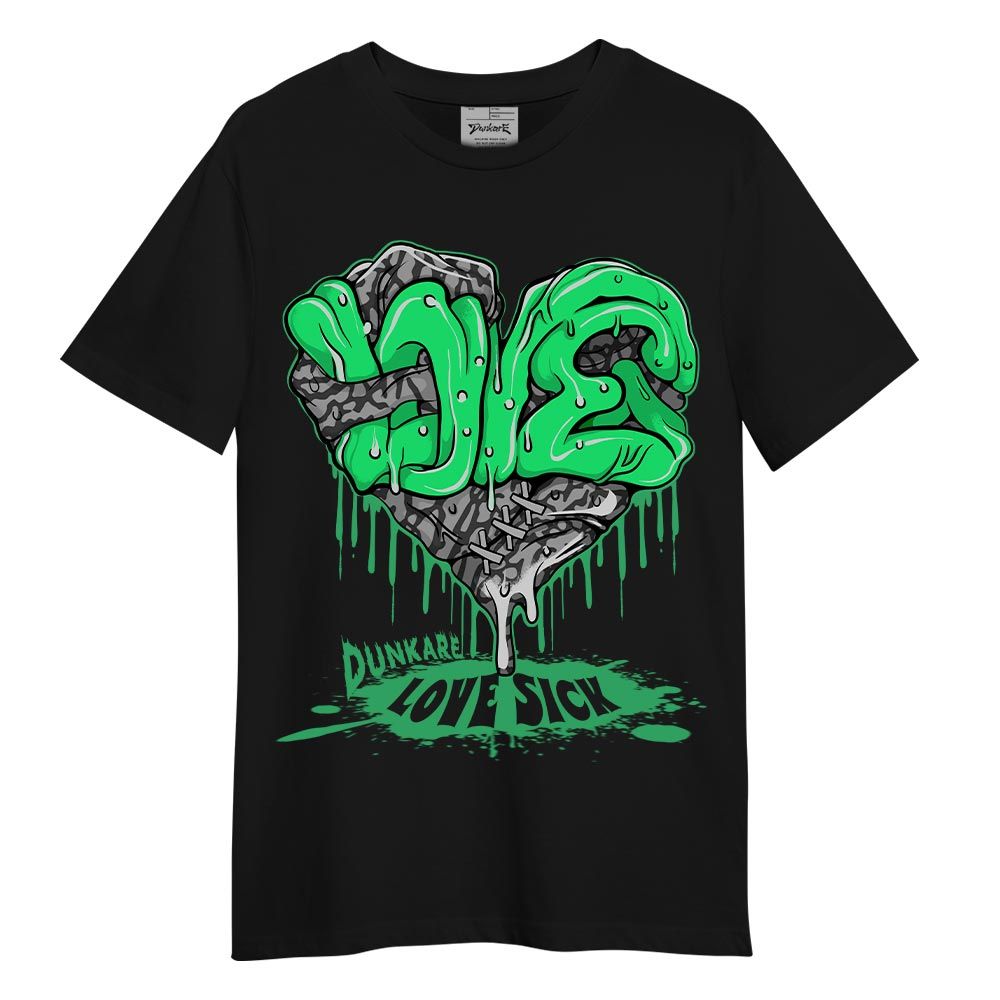 Shirt To Match T-shirt Love Sick, 3 Green Glow T-shirt To Match Sneaker 2404 PAT