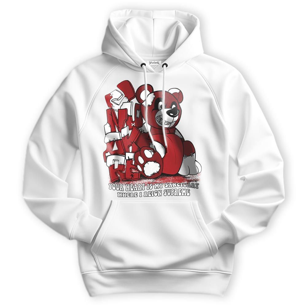 Sweatshirt To Match Red Taxi 12s Hoodie - Possession Bear Hoodie Unisex