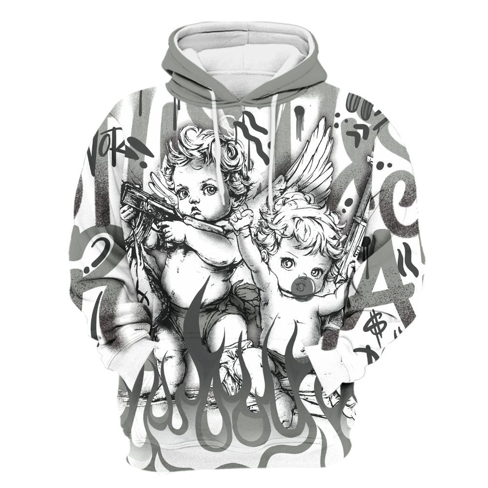 Hoodie To Match Paris Olympics 4s - Angel Hustle Hard All Over Print