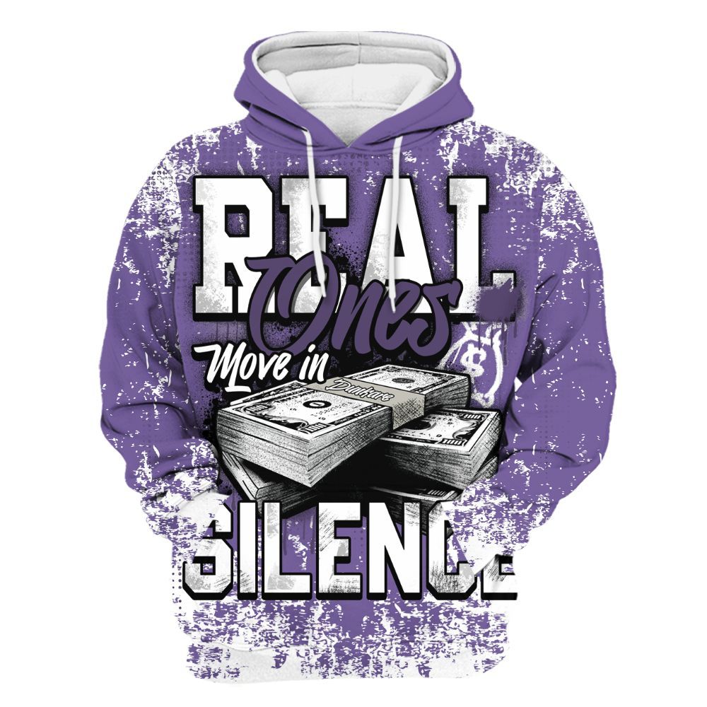 Hoodie To Match Dunk Low Black Raspberry - Move In Silence Money Street Retro All Over Print