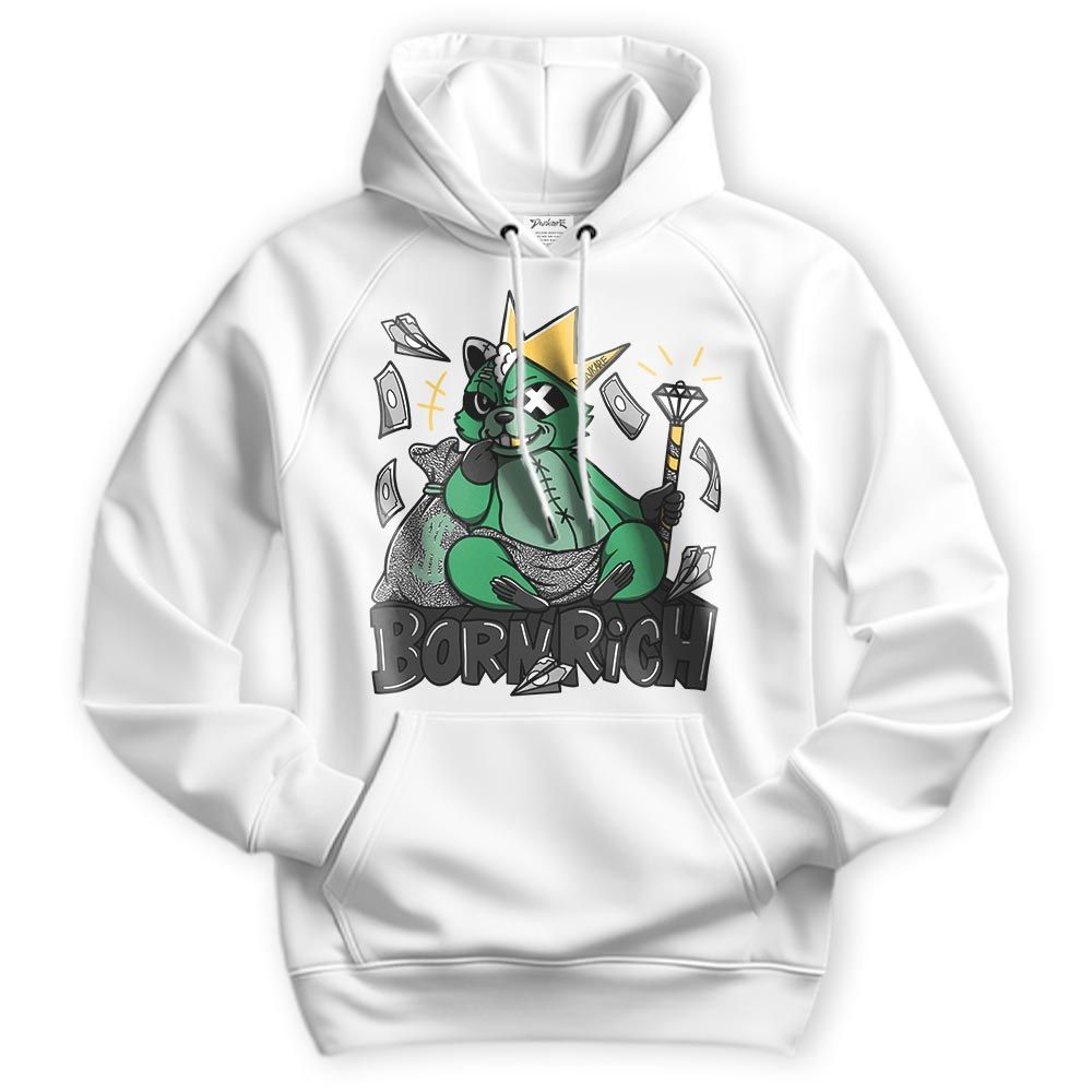 Sweatshirt To Match Hoodie Born Rich Raccoon, 3 Green Glow Hoodie To Match Sneaker 2404 DNY