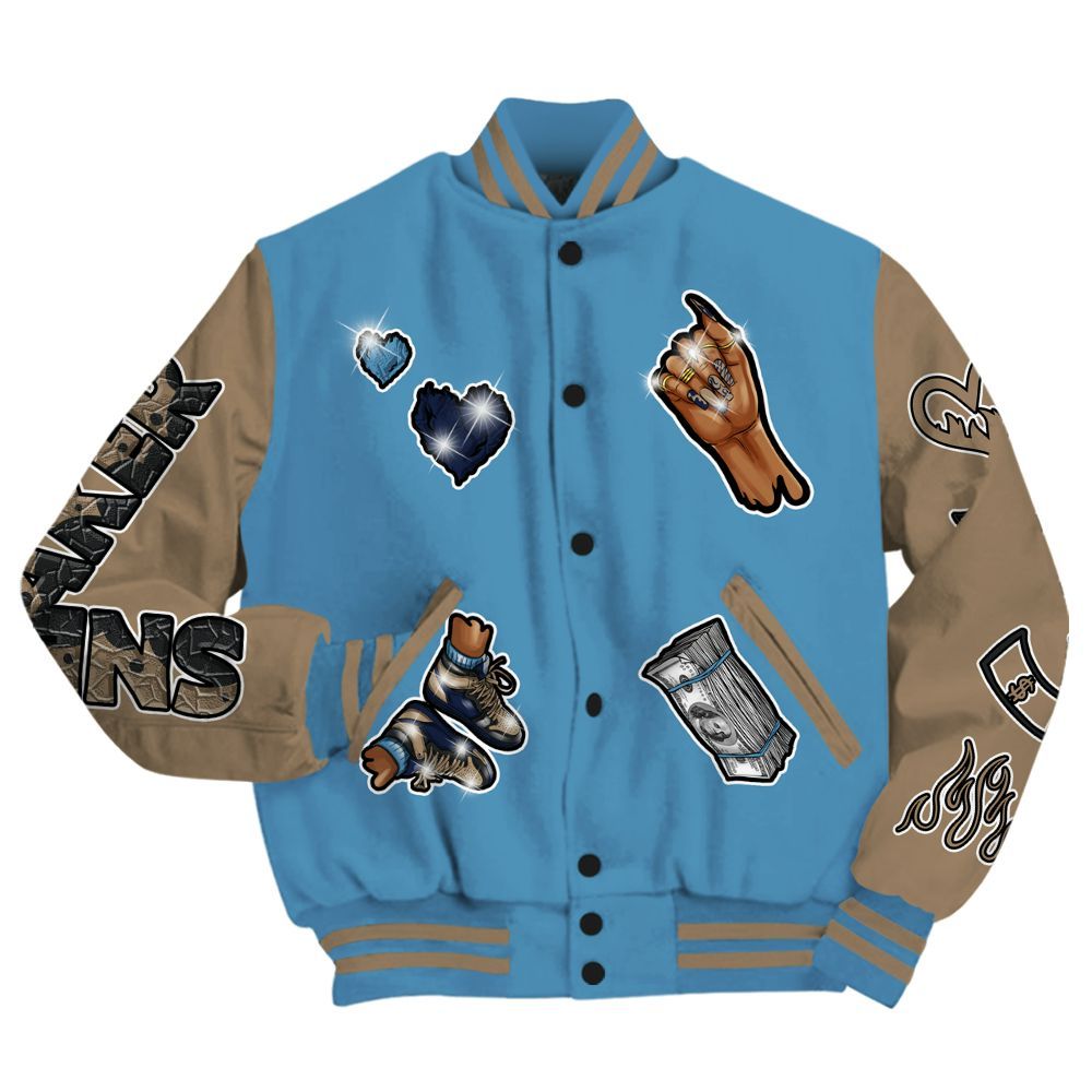 Varsity Jacket To Match Air Force 1 Stash - Sneakerz Girlz All Over Print