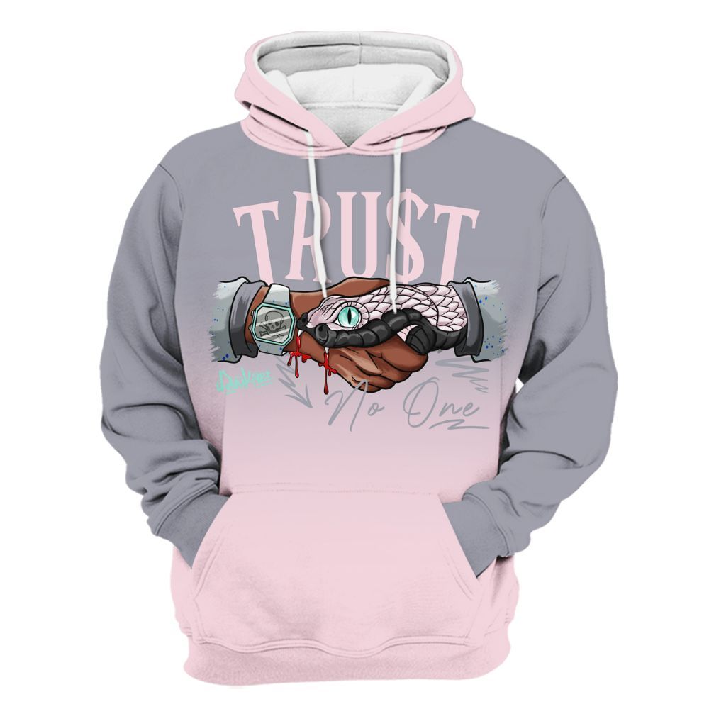 Hoodie To Match Retro Easter 5s - Snake Trust No One Drip All Over Print