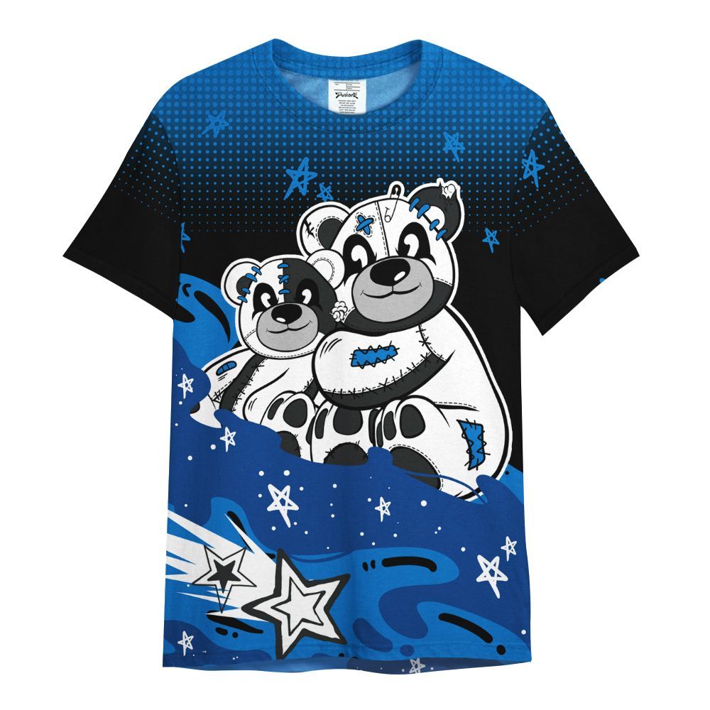 Shirt To Match Blueberry 12s - Sincere Fondness Bear Stars All Over Print
