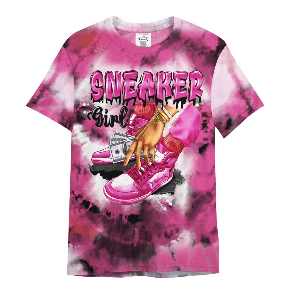 Shirt To Match KD 4 Aunt Pearl - SNEAKER Girl Money Drip Tie Dye All Over Print